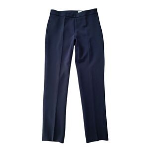 BOSS Tiluna Side‎ Zip Trousers Black Tailored Straight Leg Dress Pants Size 2